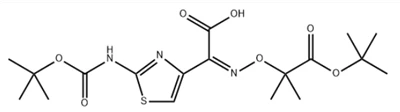CAS 137088-65-4 (Z)-2-(((1-(טרט-בוטוקסי)-2-מתיל-1-אוקסופרופן-2-איל)אוקסי)אימינו)-2-(2-((טרט-בוטוקסיקרבוניל)אמינו)תיאזול-4-איל) חומצה אצטית